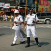 kolkata police formation, why kolkata police wear white uniform