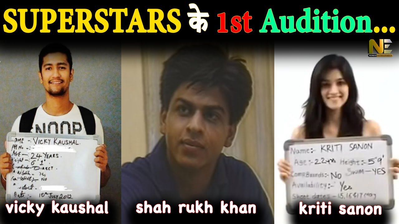 First Auditions Of Bollywood Actors | Shahrukh Khan | Vicky Kaushal | Kriti Sanon | Trending