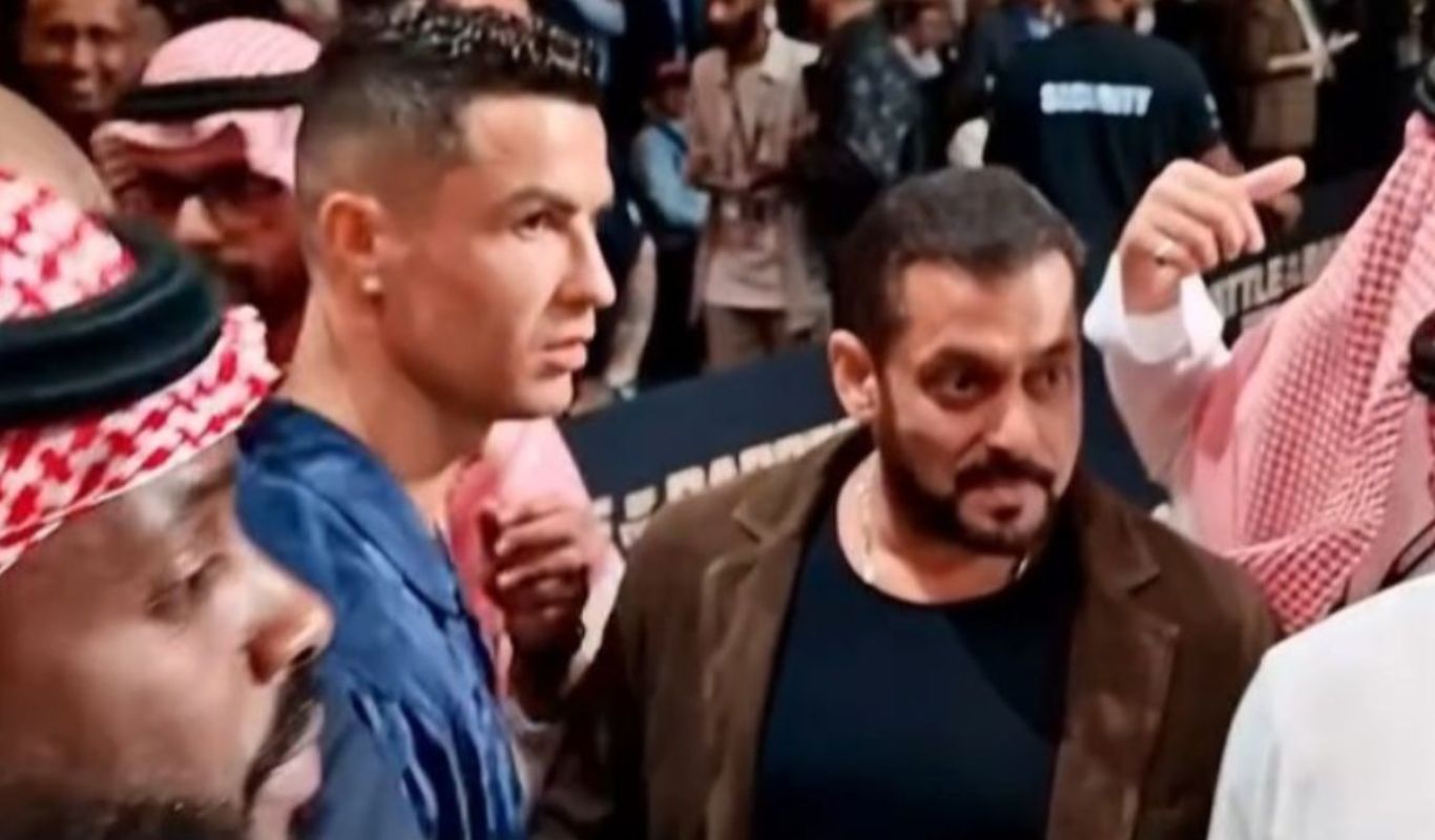 truth of viral video of footballer cristiano ronaldoRonaldo ignored superstar Salman Khan
