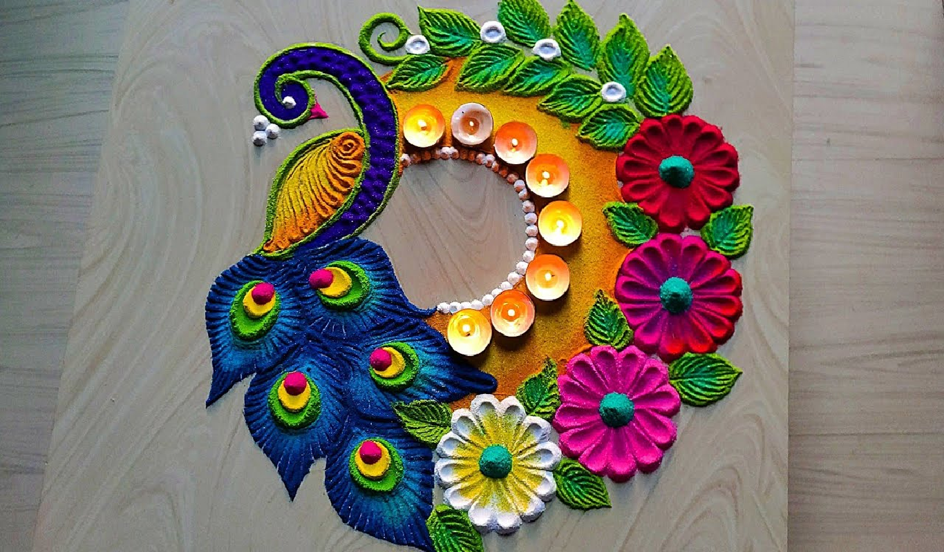 Peacock Rangoli