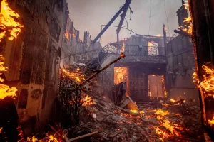 California Wild Fire Hollywood Hills