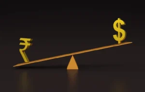 dollar, rupee and dollar comparison