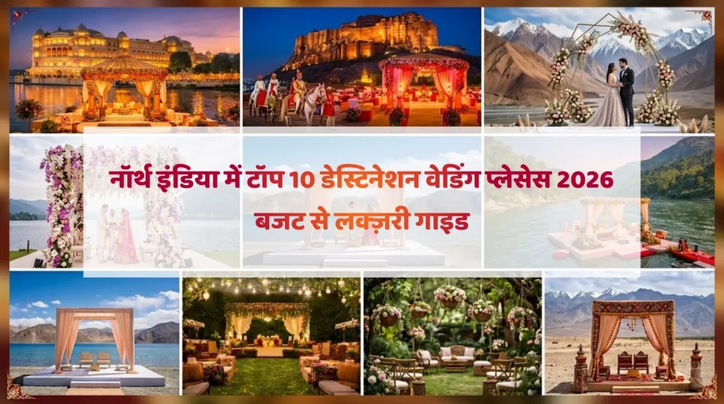 नॉर्थ इंडिया में टॉप 10 डेस्टिनेशन वेडिंग प्लेसेस 2026: बजट से लक्ज़री गाइड