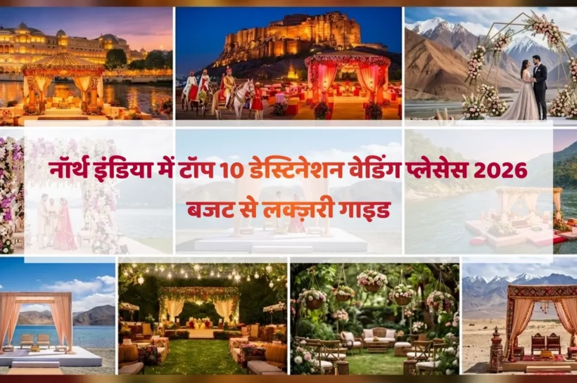 नॉर्थ इंडिया में टॉप 10 डेस्टिनेशन वेडिंग प्लेसेस 2026: बजट से लक्ज़री गाइड