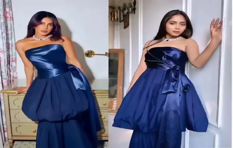 देसी टैलेंट का कमाल घर पर ही बना डाली प्रियंका चोपड़ा की Dior ड्रेस! देखें Shalu Rawat की आउट्फिट Shalu Rawat Viral dress