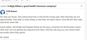 Bajaj health insurance controversy