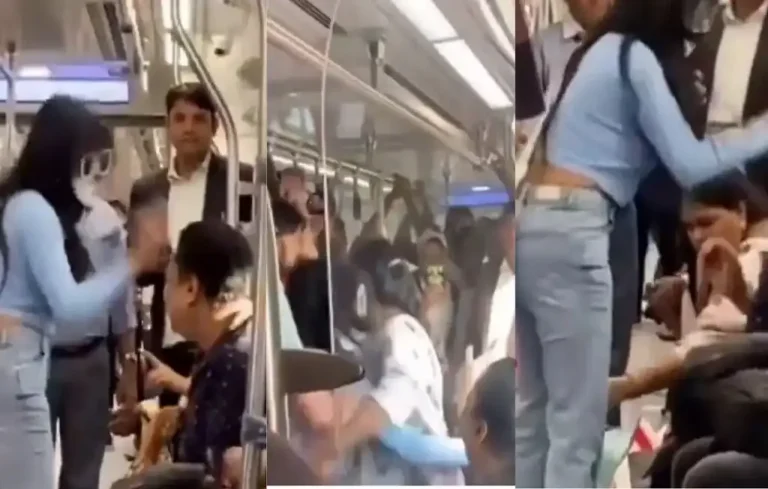 Delhi Metro Fight Video