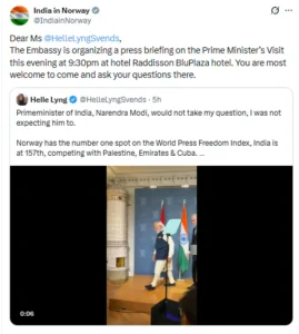 PM Modi Norway Visit