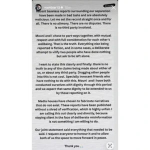 Mouni Roy divorce reason
