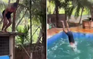 Swimming Pool Accident Viral Video