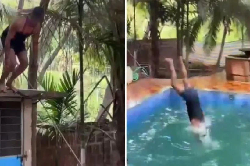 Swimming Pool Accident Viral Video