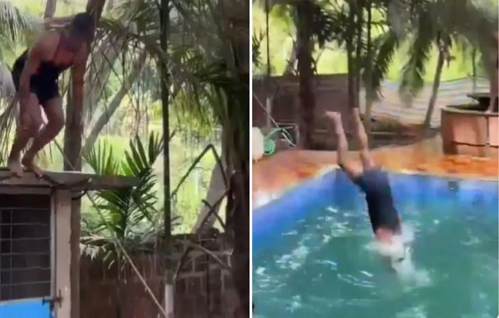 Swimming Pool Accident Viral Video