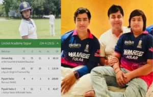 Vaibhav Sooryavanshi's brother century