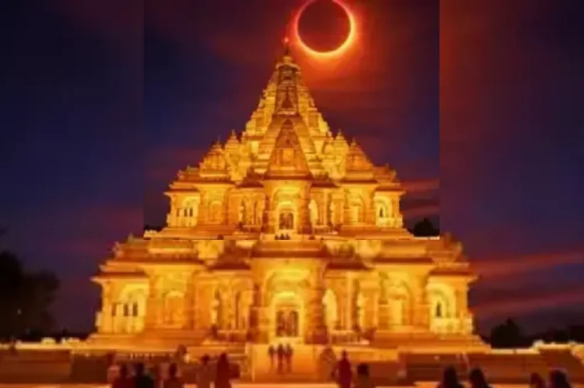 Temple open During Eclipse
