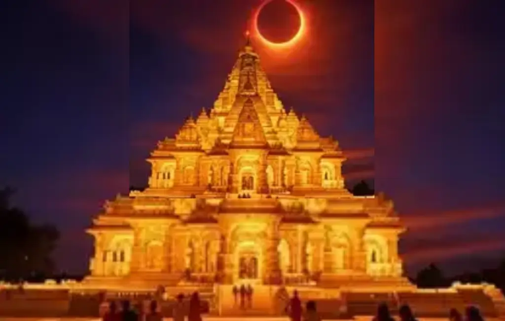 Temple open During Eclipse