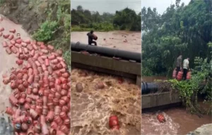 महाराष्ट्र बाढ़ में बह गए 3000 LPG गैस सिलेंडर! प्रशासन ने कहा- इन्हें हाथ भी मत लगाना| Maharashtra Rain Alert Maharashtra Rain News