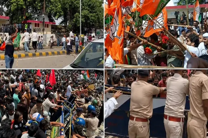 Patna BJP Congress clash