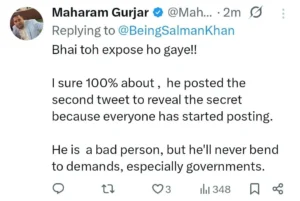 Salman Khan tweet news