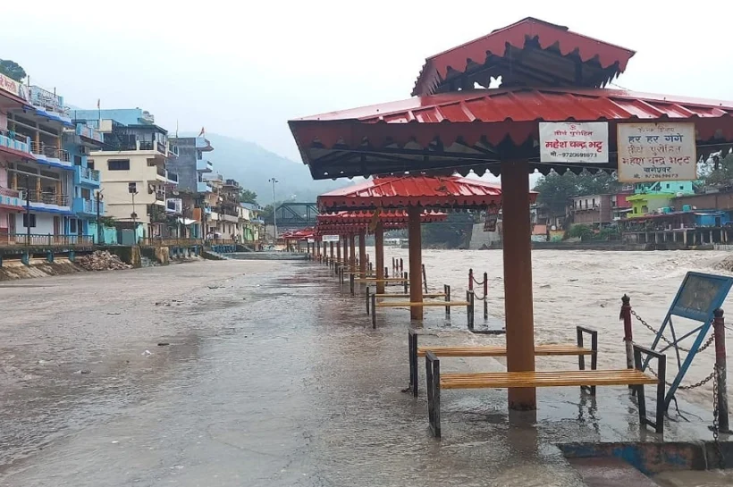 Kapkot heavy rainfall
