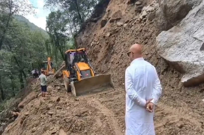 Kapkot heavy rainfall