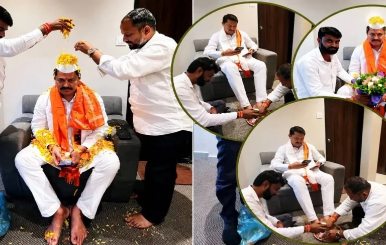 दूध से पैर धुलवाने पर विवादों में घिरे नाना पटोले, बोले- मैंने किसी से ऐसा करने को नहीं कहा| Nana Patole Controversy Nana Patole Controversy