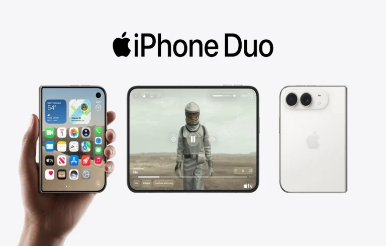 Apple ने लॉन्च किया अपना पहला फोल्डेबल फोन iPhone Duo, सैमसंग ने कसा तीखा तंज| Apple iPhone Duo Apple iPhone Duo