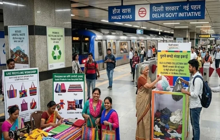 अलमारी के पुराने कपड़े अब नहीं बनेंगे कचरा! दिल्ली मेट्रो के अर्पण केंद्र में जमा हुए 41 टन कपड़े| Delhi Metro Arpan Kendra Delhi Metro Arpan Kendra