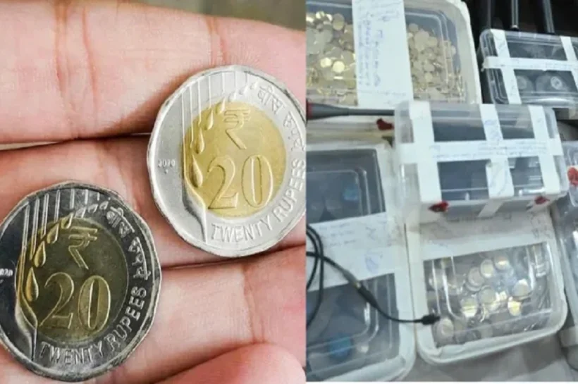Fake 20 rupee coins