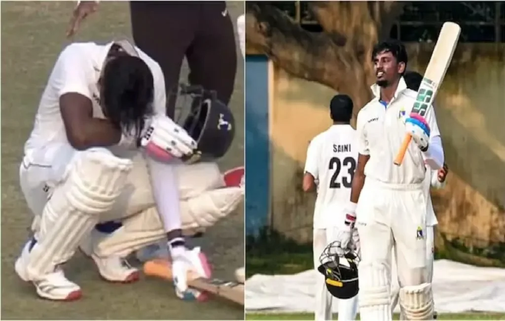 Abhishek Porel emotional century