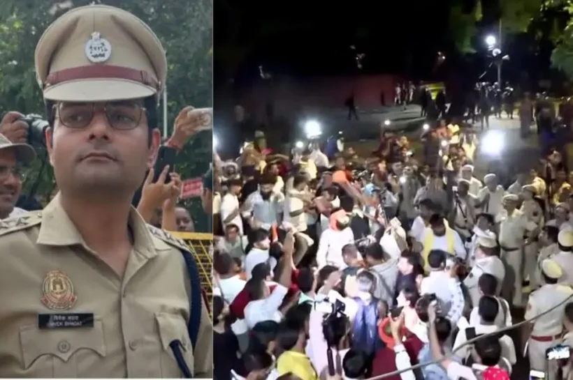 ACP Vivek Bhagat, Woman journalist misbehavior Jantar Mantar