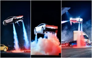 Tesla flying car demo